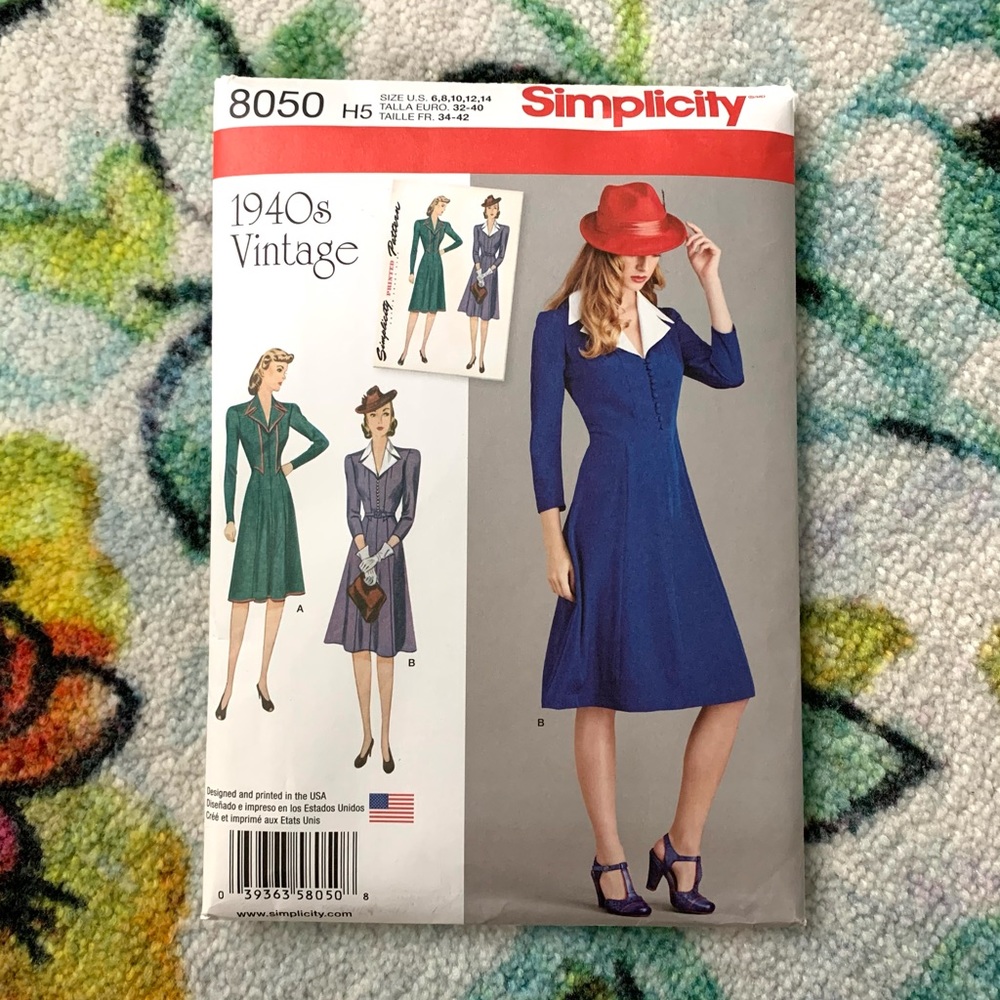 Agent Carter Retro 1940s Style Sewing Pattern